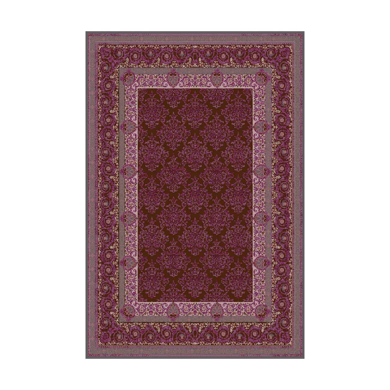 فرش ماشینی عرش طرح باران زمینه بنفش